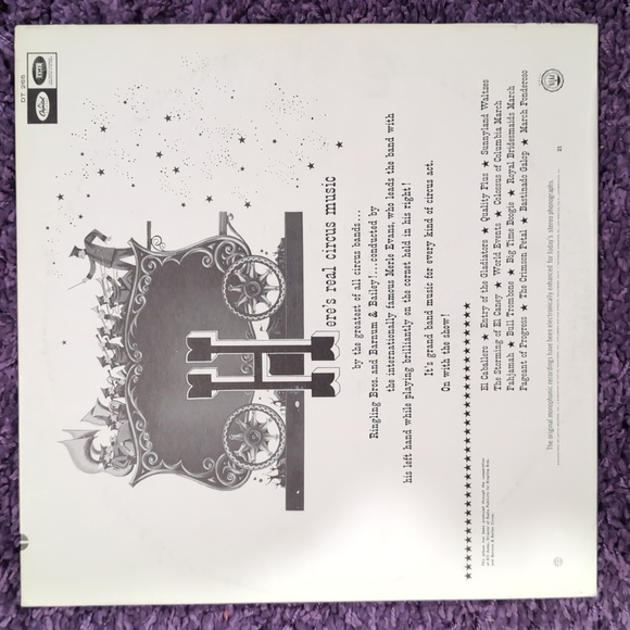 Ringling Bros. Barnum & Bailey Circus Band Record Album Merle Evans 33 RPM 12" - Picture 2 of 10